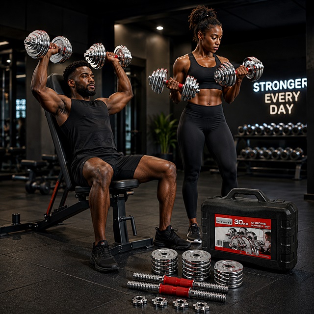 30kg Dumb Bell Sets - Image 5