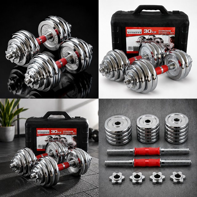 30kg Dumb Bell Sets - Image 2