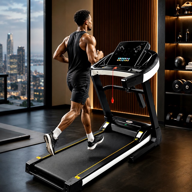 4HP Semi-Commercial Light Weight Motorized Treadmill - Image 2