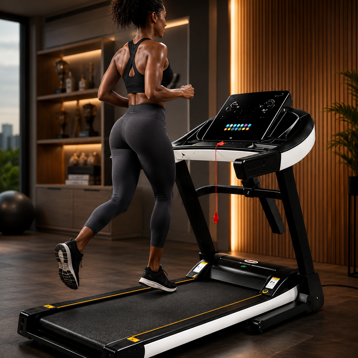4HP Semi-Commercial Light Weight Motorized Treadmill - Image 4
