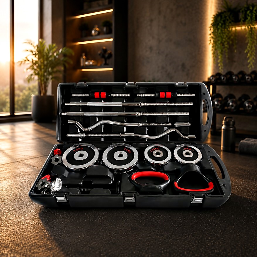 58 kg Dumb Bells with Kettle Bell