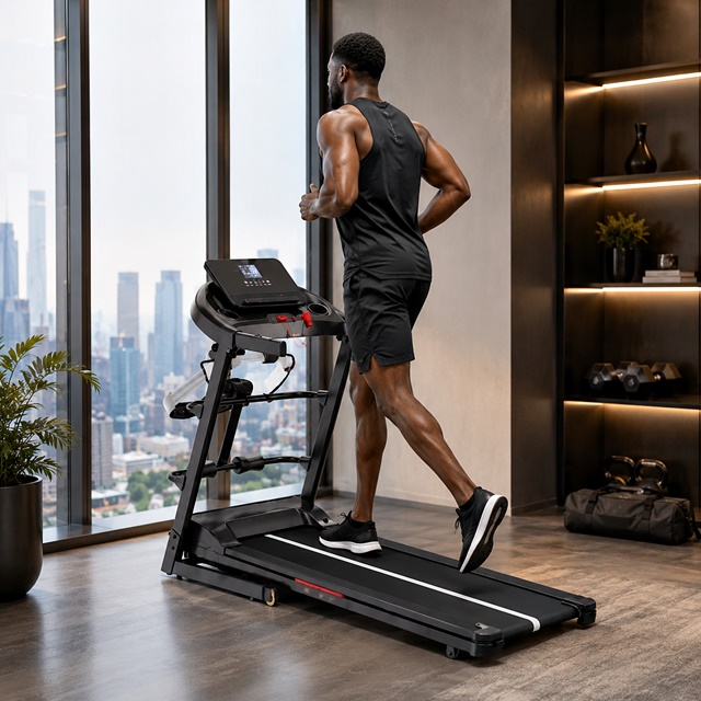 2.5HP Lightweight Smart Foldable Treadmill with Auto Incline & Bluetooth - Image 3